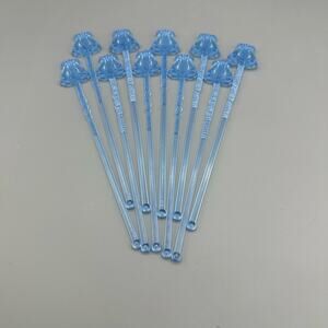 Vintage Swizzle Stir Sticks Blue Liar Set of 10 7" tall